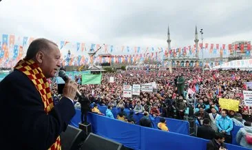 Başkan Recep Tayyip Erdoğan Kayseri’de 75 bin kişiye hitap etti