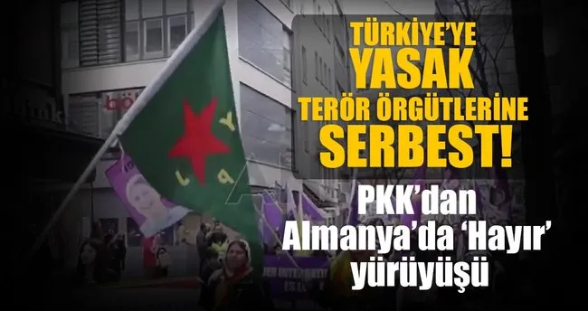 PKK’dan Almanya’da ‘Hayır’  yürüyüşü