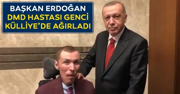 Başkan Erdoğan, DMD hastası gençle görüştü
