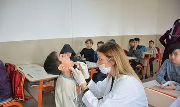 Suriyeli 600 öğrenciye diş taraması