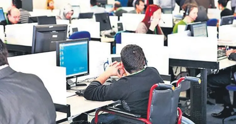 Kamu engelliye iş kapısı oldu