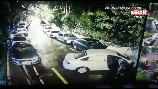 Lüks araçları soyarken böyle suçüstü yakalandılar | Video