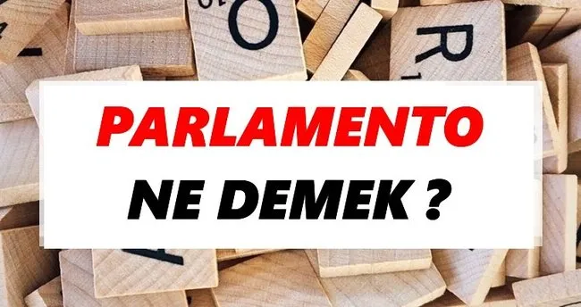 Parlamento Ne Demek? TDK’ya Göre Parlamento Sözlük Anlamı Nedir?