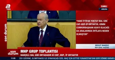 MHP Lideri Devlet Bahçeli Bal gibi ortadadır ki CHP, HDP, İP ortaktır