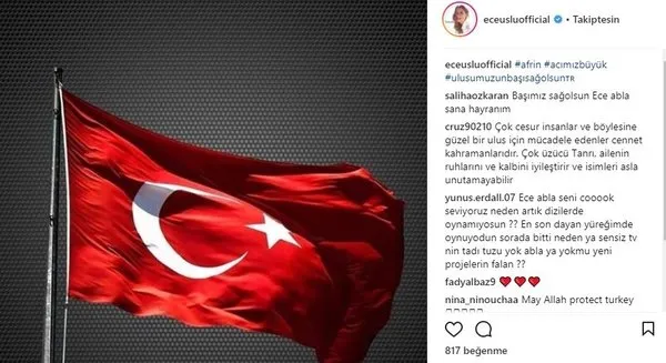 Afrin’den gelen şehit haberleri ünlü isimleri yasa boğdu!