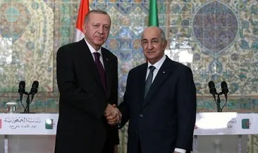 SON DAKİKA | Başkan Erdoğan Cezayir Cumhurbaşkanı Tebbun ile görüştü