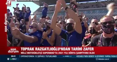 Son dakika! Tarihi zafer! Toprak Razgatlıoğlu Dünya Superbike şampiyonu | Video