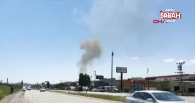 Ankara’da fabrikada patlamayla birlikte yangın çıktı; 1 kişi dumandan etkilendi | Video