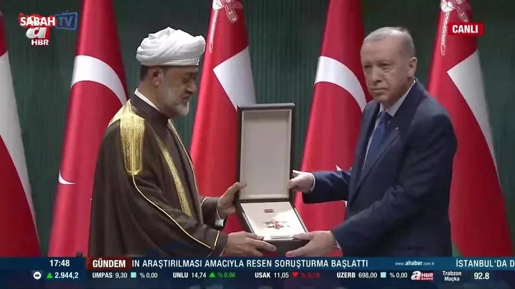 Umman Sultanı’na Devlet Nişanı