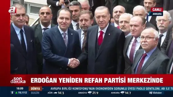 SON DAKİKA: Başkan Erdoğan, Yeniden Refah Partisi Genel Merkezi'nde! | Video