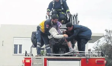 Ev yangını korkuttu