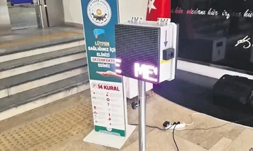 Liseliler uzaktan ateş ölçer yaptı