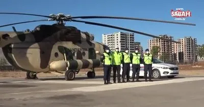 Mardin’de helikopterli trafik denetimi | Video
