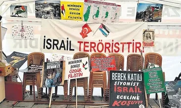 Gazze için 45 haftadır kesintisiz nöbet