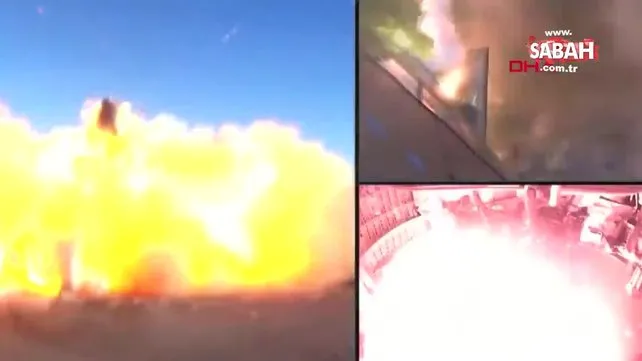 Elon Musk'a ait SpaceX'in dev roketi 'Starship SN8' test sırasında patladı | Video