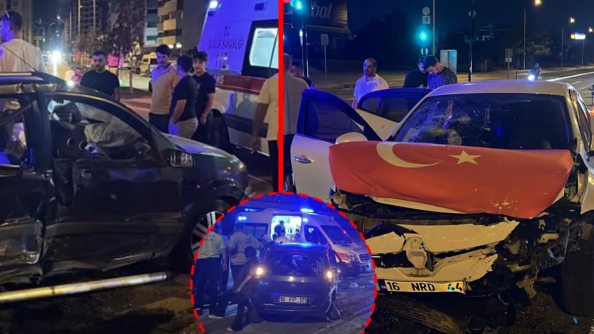 Bursa’da korkunç kaza! İki otomobil çarpıştı: Yaralılar var! Bursa’da korkunç kaza! İki otomobil çarpıştı: Yaralılar var!