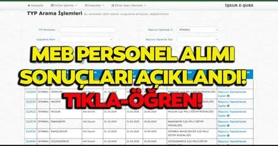 MEB TEMİZLİK PERSONEL ALIMI KURA SONUÇLARI İSİM LİSTESİ 3 EKİM: MEB personel alımı sonuçları nasıl görüntülenir?