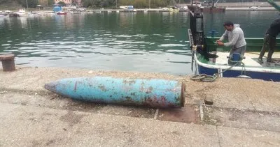 Balıkçıların ağına balık yerine bomba takıldı #bartin