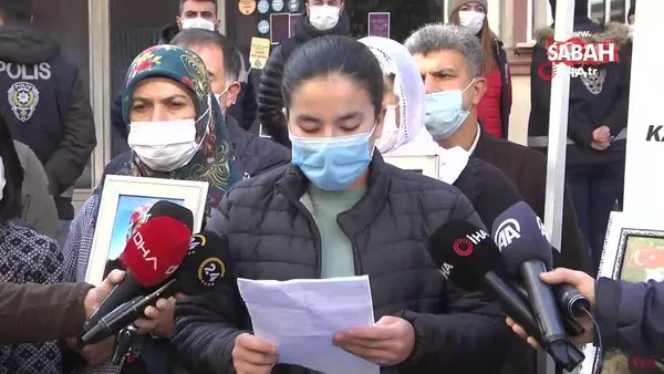 Diyarbakır'da HDP İl Binası önünde bekleyen Tuğba'dan PKK'lı teröristlerin kaçırdığı ağabeyine duygulandıran mektup | Video