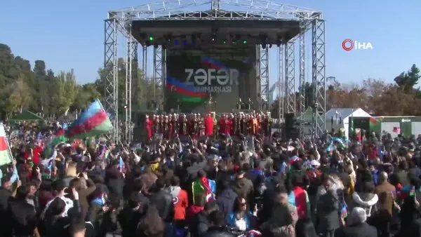 Bakü'de Mehteran Birliği, Zafer Günü'nde Azerbaycanlıları coşturdu