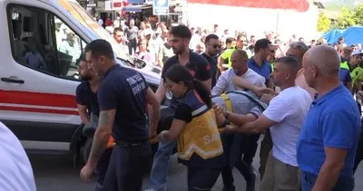 Direksiyon hakimiyetini kaybeden sürücü bankanın güvenlik görevlisine çarptı #tunceli