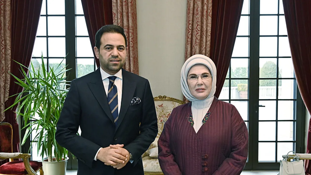 Emine Erdoğan, Müslüman Alimler Konseyi Genel Sekreteri ile bir araya geldi Emine Erdoğan, Müslüman Alimler Konseyi Genel Sekreteri ile bir araya geldi