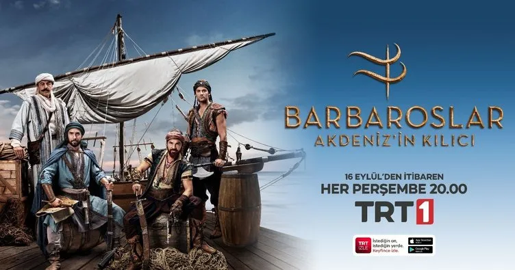 Barbaroslar Akdeniz’in Kılıcı bu akşam TRT 1’de başlıyor!