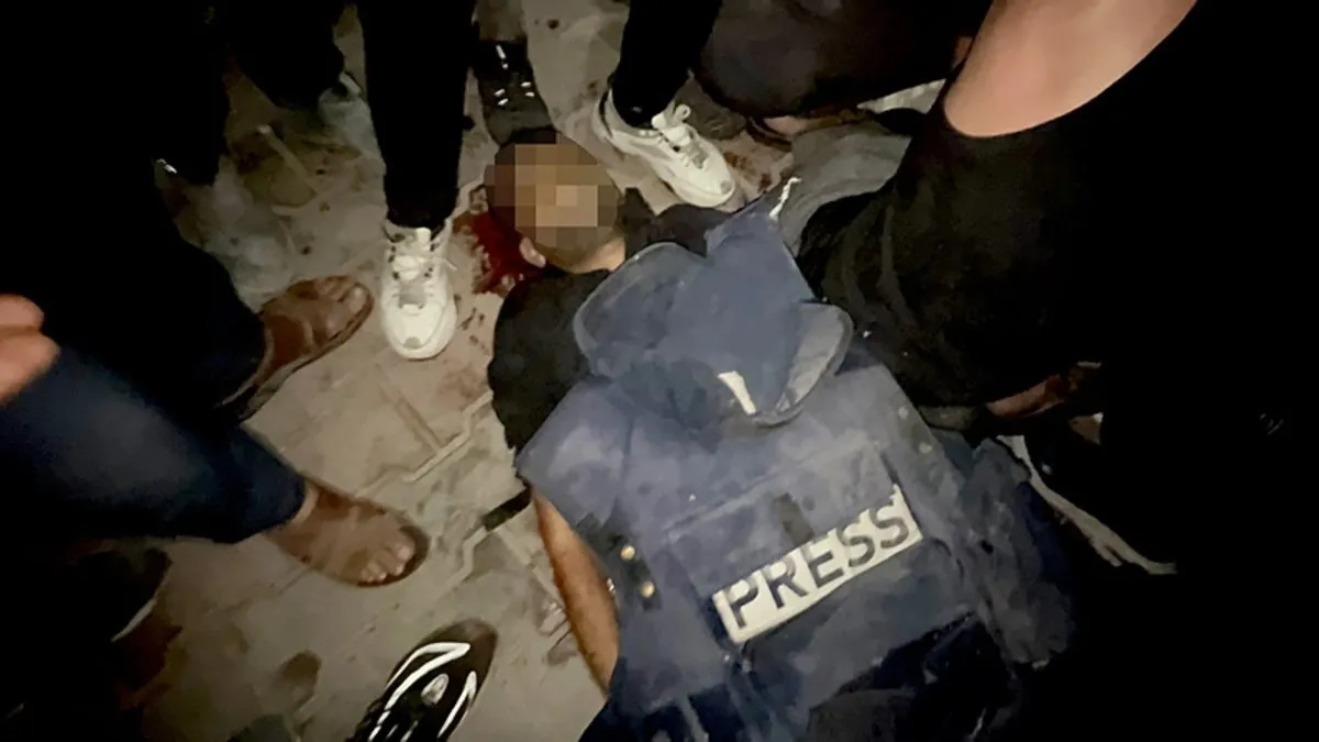 İsrail'in, Şifa Hastanesi yakınlarında gazetecilerin çadırına düzenlediği saldırıda 5 gazeteci öldü