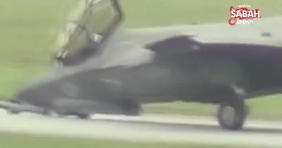 Japonya’daki ABD savaş uçağı arıza nedeniyle iniş takımlarının üzerine çöktü | Video