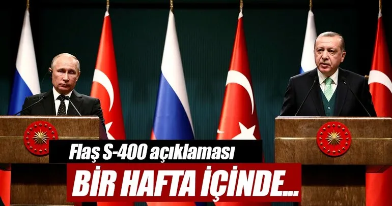 Cumhurbaşkanı Erdoğan: S-400 konusu bu hafta neticelenecek