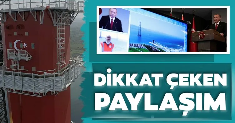 Başkan Erdoğan’dan 1915 Çanakkale Köprüsü paylaşımı