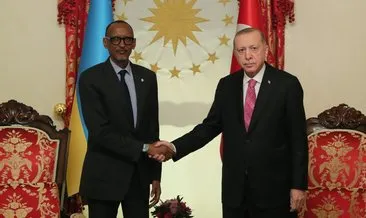 Başkan Erdoğan, Ruanda Cumhurbaşkanı Kagame ile bir araya geldi.