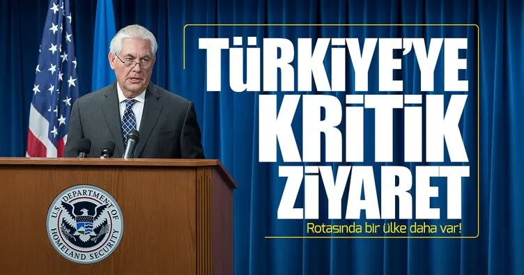 ABD Dışişleri Bakanı Tillerson önümüzdeki hafta Türkiye’ye gelecek