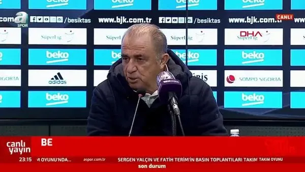 Fatih Terim'den Beşiktaş yenilgisi sonrası açıklamalar