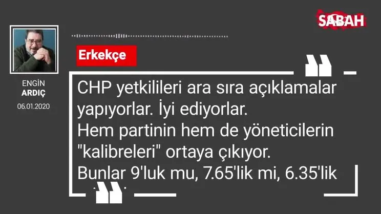 Engin Ardıç 'Erkekçe'
