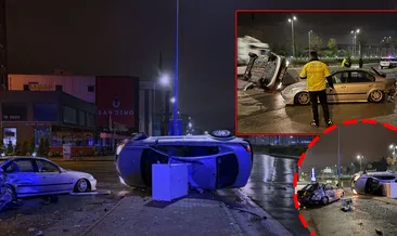 Kayseri’de feci kaza! Park halindeki araca çarptı: 2 yaralı