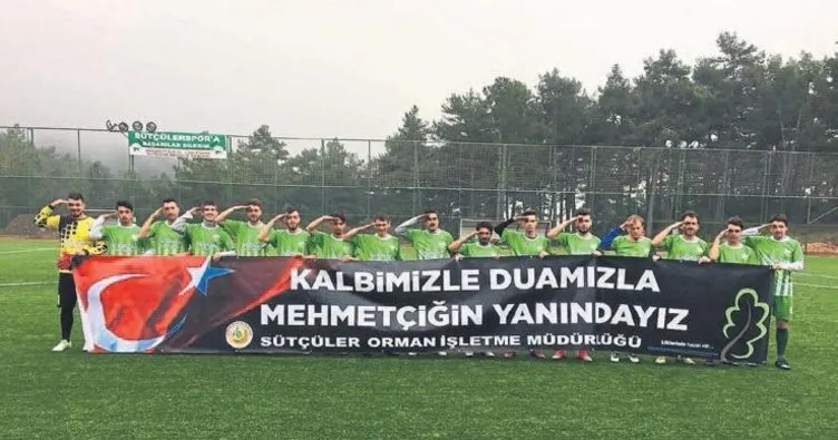 Sporculardan Mehmetçik selamı