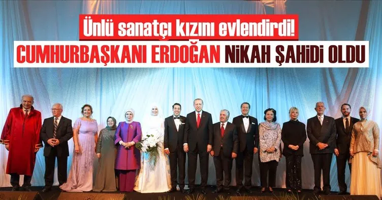 Ahmet Özhan’ın kızı evlendi, nikâh şahidi Erdoğan oldu