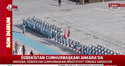 Özbekistan Cumhurbaşkanı Şevket Mirziyoyev Ankara’da | Video