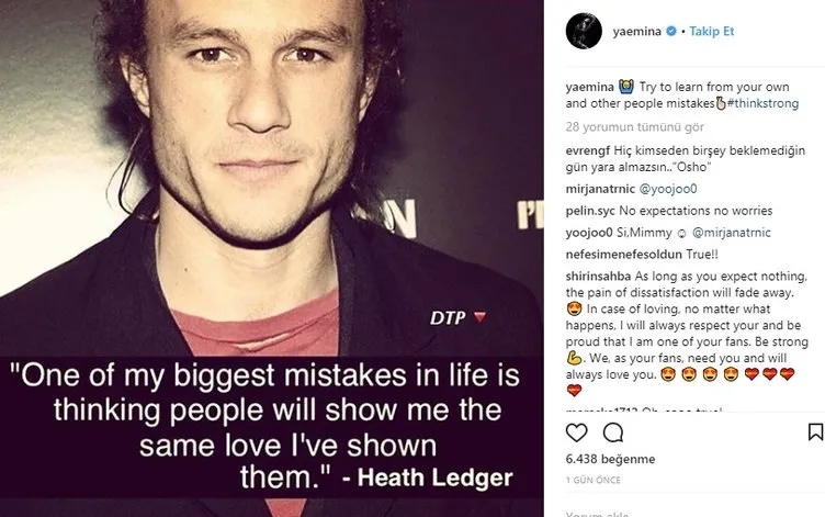 Emina Sandal'dan imalı paylaşım