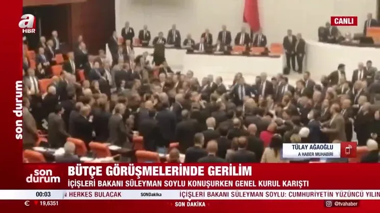 Bütçe görüşmelerinde gerginlik | VİDEO