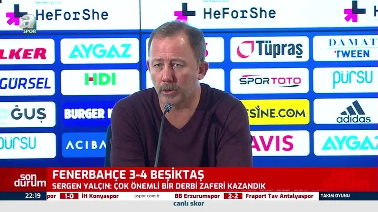 Sergen Yalçın: Hakem çok kötü maç yönetti