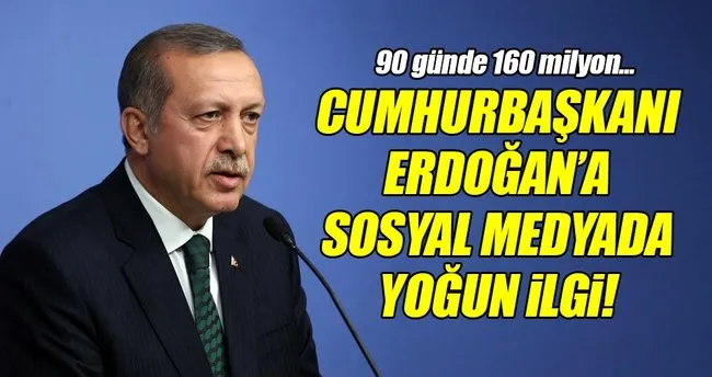 Cumhurbaşkanı Erdoğan’a twitter’da yoğun ilgi!