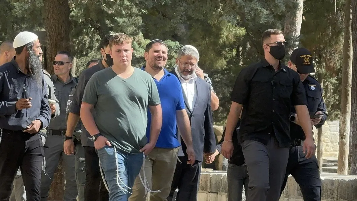 Aşırı sağcı Ben-Gvir Mescid-i Aksa'ya baskın düzenledi! Talmud ayini yaptılar