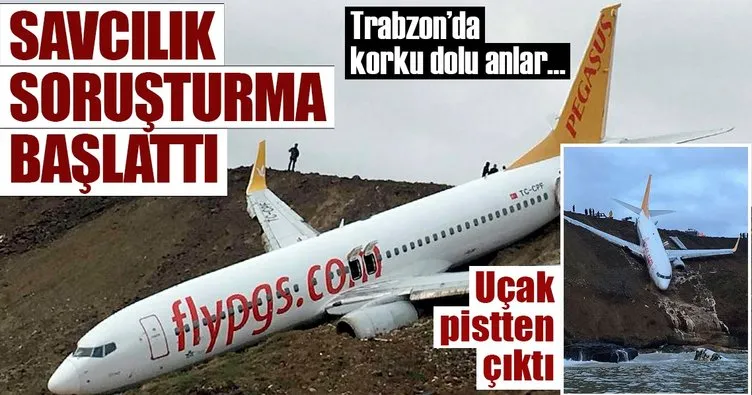 Trabzon Havalimanı’nda yolcu uçağı pistten çıktı