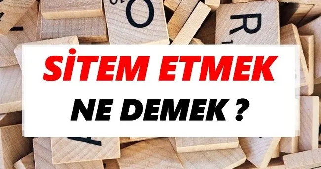 Sitem etmek Ne Demek? TDK’ya Göre Sitem etmek Sözlük Anlamı Nedir?
