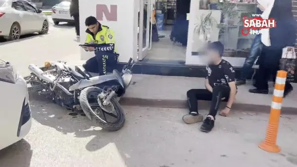 Anne ve kızına çarpan 12 yaşındaki motosikletli: 
