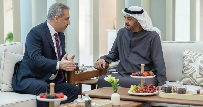 Dışişleri Bakanı Hakan Fidan BAE Devlet Başkanı Al Nahyan ile görüştü