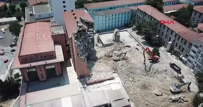 İstanbul’da tarihi Haydarpaşa Numune Hastanesi’nin dahiliye binasının yıkımına başlandı