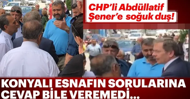 Konya’da CHP’li Abdullatif Şener’e tepki